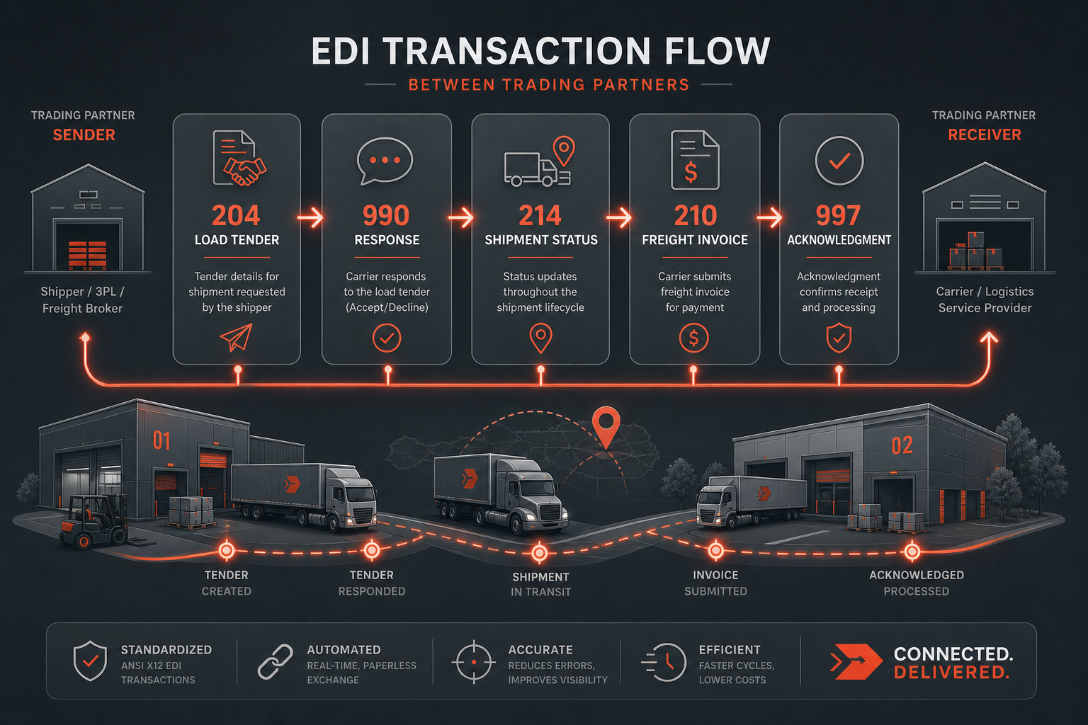 Edi Inbound Flow Flowwolf - Streamlined B2B Integration Solutions